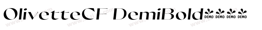 OlivetteCF DemiBold字体转换